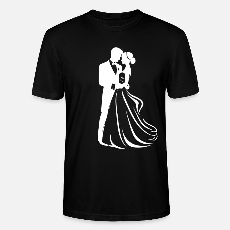 Brautpaar Braut Bräutigam - Stanley/Stella Unisex Bio-T-Shirt CRAFTER - Schwarz