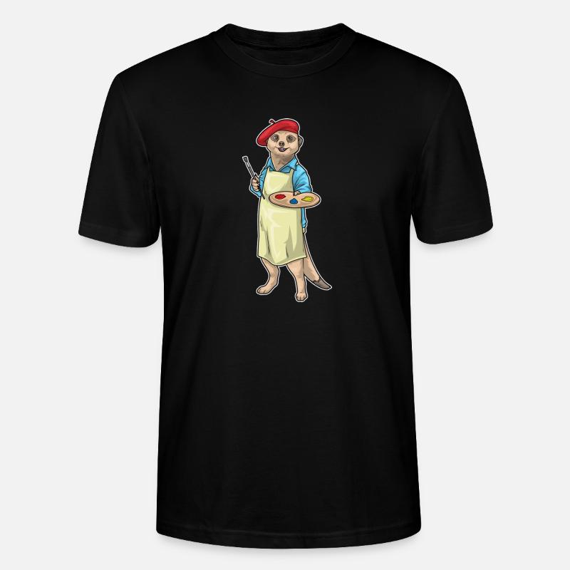 Erdmännchen - Stanley/Stella Unisex Bio-T-Shirt CRAFTER - Schwarz