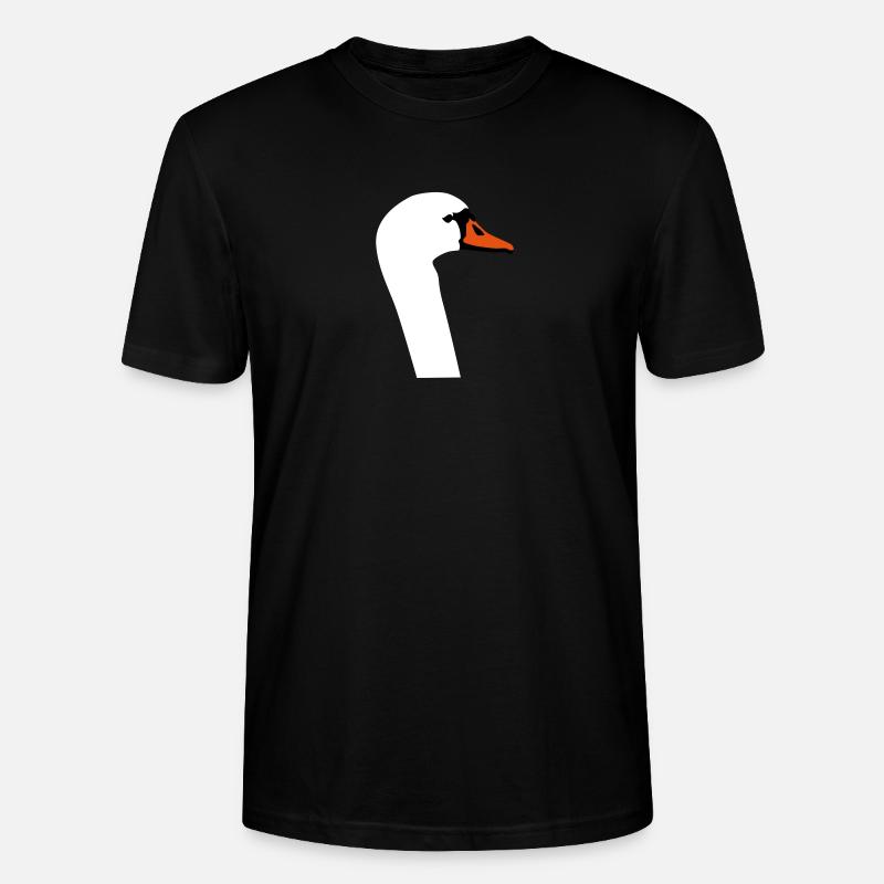 Schwan - Stanley/Stella Unisex Bio-T-Shirt CRAFTER - Schwarz