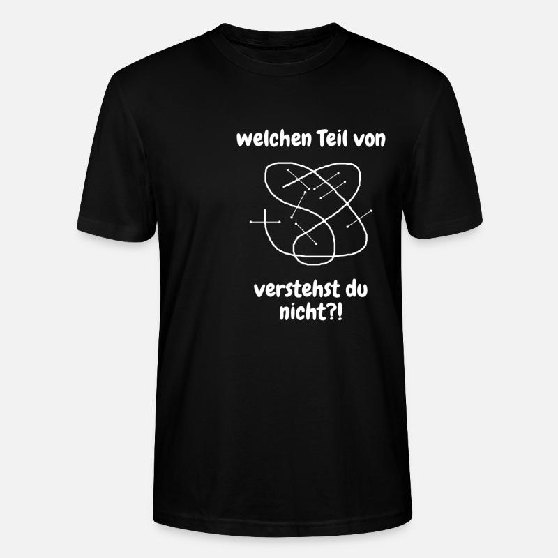 Reitlehrer Springen Spruch weiß - Stanley/Stella Unisex Bio-T-Shirt CRAFTER - Schwarz