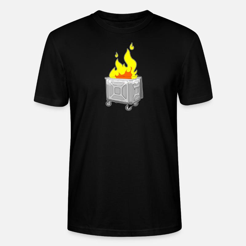Dumpster Fire - Stanley/Stella Unisex Bio-T-Shirt CRAFTER - Schwarz