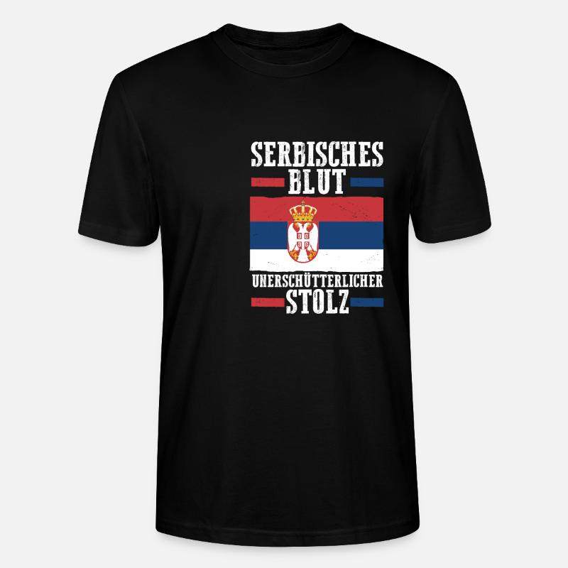 Serben Serbisch Serbien - Stanley/Stella Unisex Bio-T-Shirt CRAFTER - Schwarz