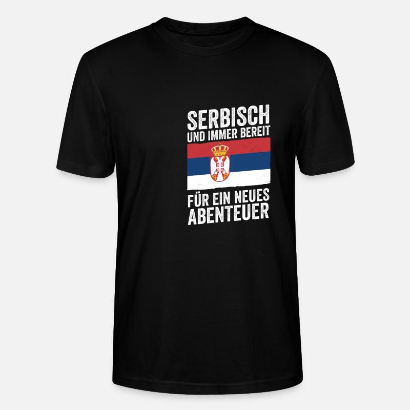 Serben Serbisch Serbien - Stanley/Stella Unisex Bio-T-Shirt CRAFTER - Schwarz