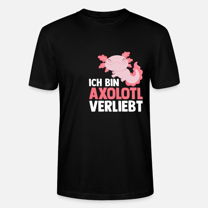 Axolotl - Stanley/Stella Unisex Bio-T-Shirt CRAFTER - Schwarz
