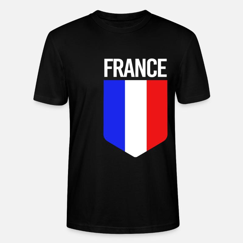 Frankreich - Stanley/Stella Unisex Bio-T-Shirt CRAFTER - Schwarz