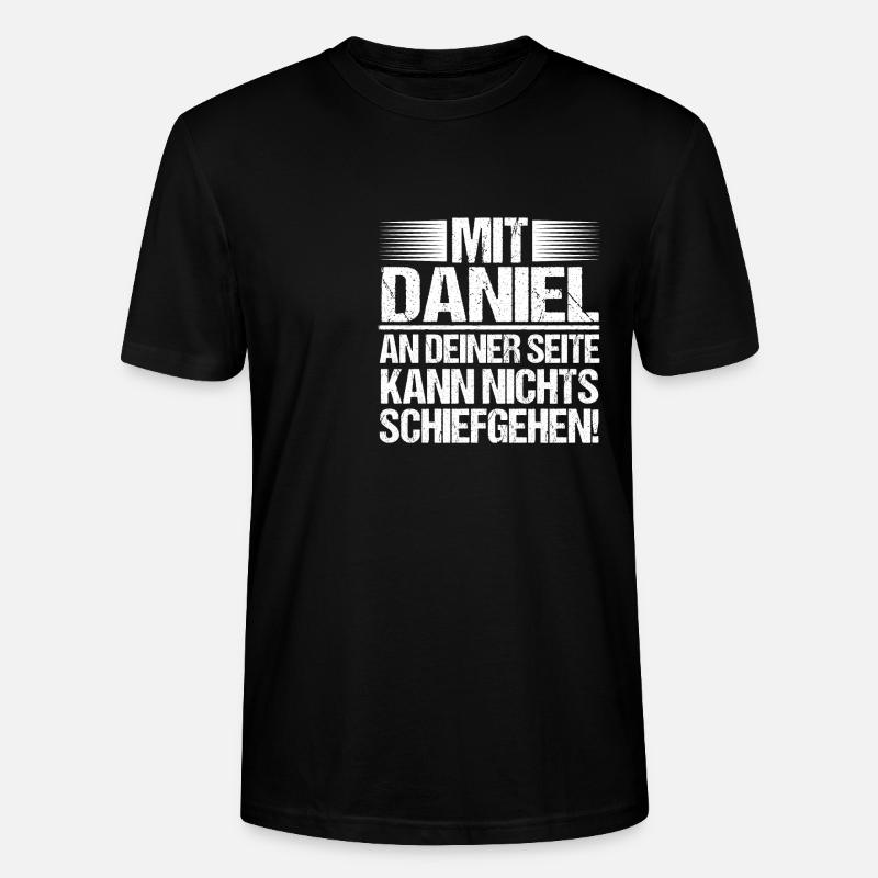Prénom Daniel - T-shirt bio CRAFTER Stanley Stella Unisexe - noir