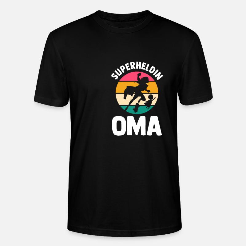 Großmutter Oma - Stanley/Stella Unisex Bio-T-Shirt CRAFTER - Schwarz
