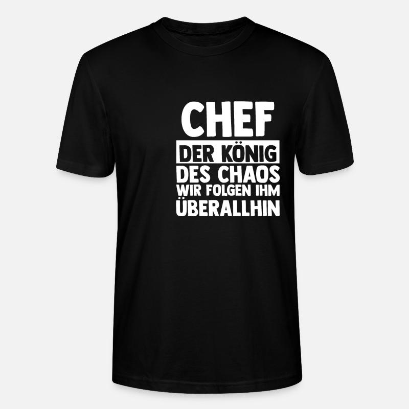 Teamleiter Chef Abschied - Stanley/Stella Unisex Bio-T-Shirt CRAFTER - Schwarz