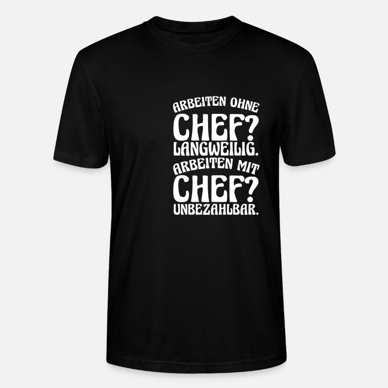 Teamleiter Chef Abschied - Stanley/Stella Unisex Bio-T-Shirt CRAFTER - Schwarz