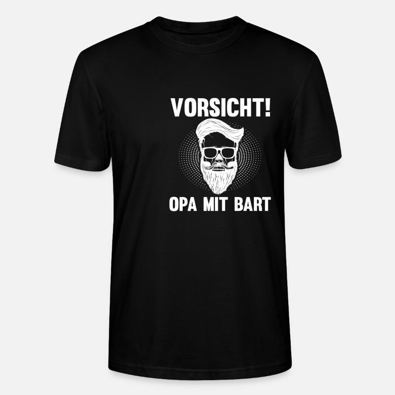 Papi avec une barbe - T-shirt bio CRAFTER Stanley Stella Unisexe - noir