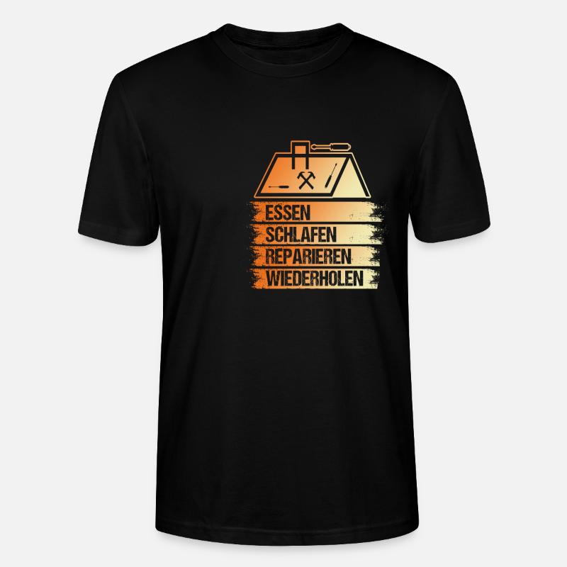 Dachdeckermeister Dachdecker - Stanley/Stella Unisex Bio-T-Shirt CRAFTER - Schwarz