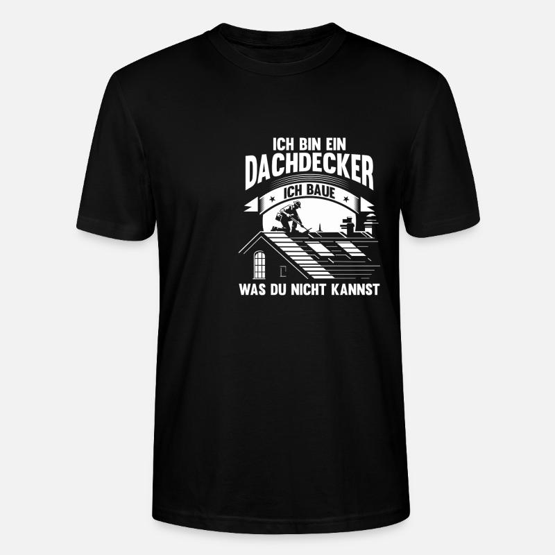 Dachdeckermeister Dachdecker - Stanley/Stella Unisex Bio-T-Shirt CRAFTER - Schwarz