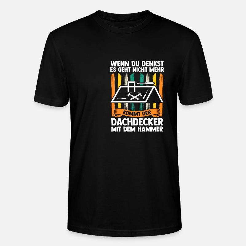 Dachdeckermeister Dachdecker - Stanley/Stella Unisex Bio-T-Shirt CRAFTER - Schwarz