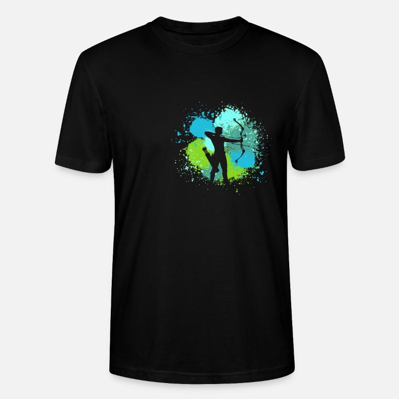 Bogenschütze Bogenschießen - Stanley/Stella Unisex Bio-T-Shirt CRAFTER - Schwarz