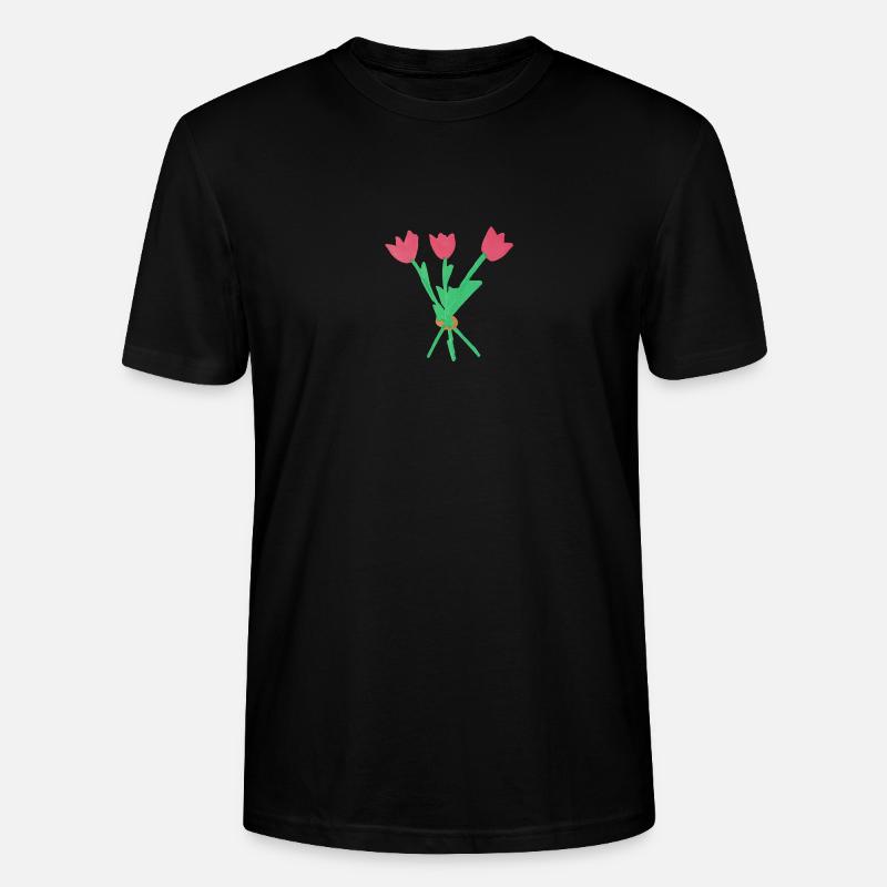 Blumen - Stanley/Stella Unisex Bio-T-Shirt CRAFTER - Schwarz