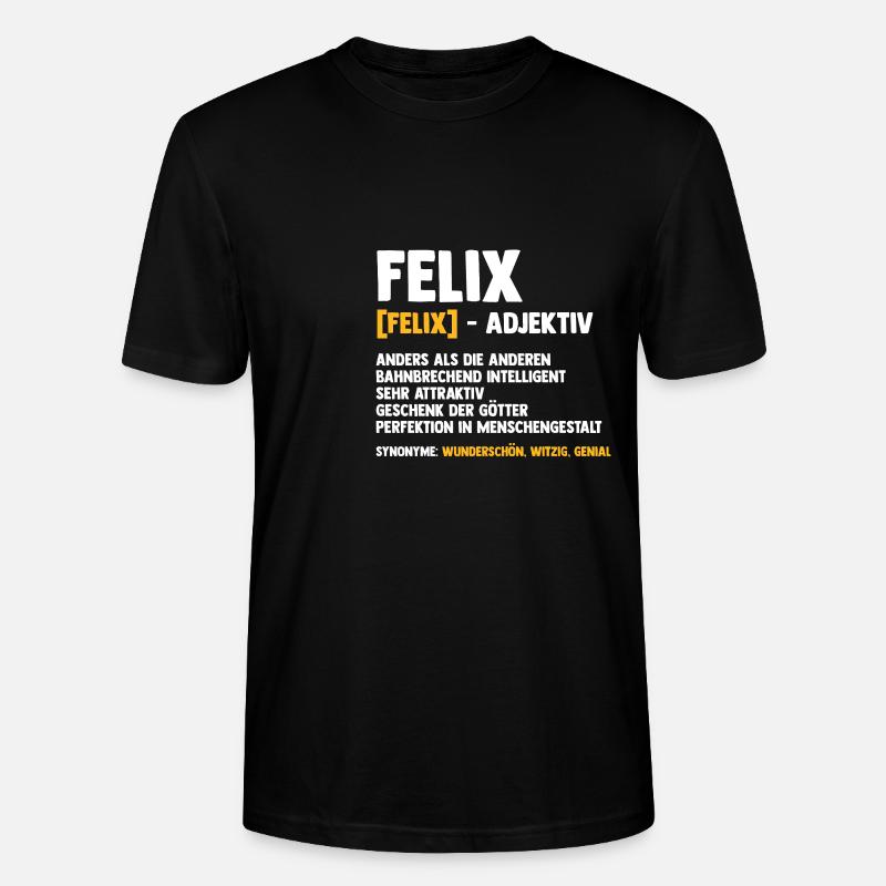 Felix - Stanley/Stella Unisex Bio-T-Shirt CRAFTER - Schwarz
