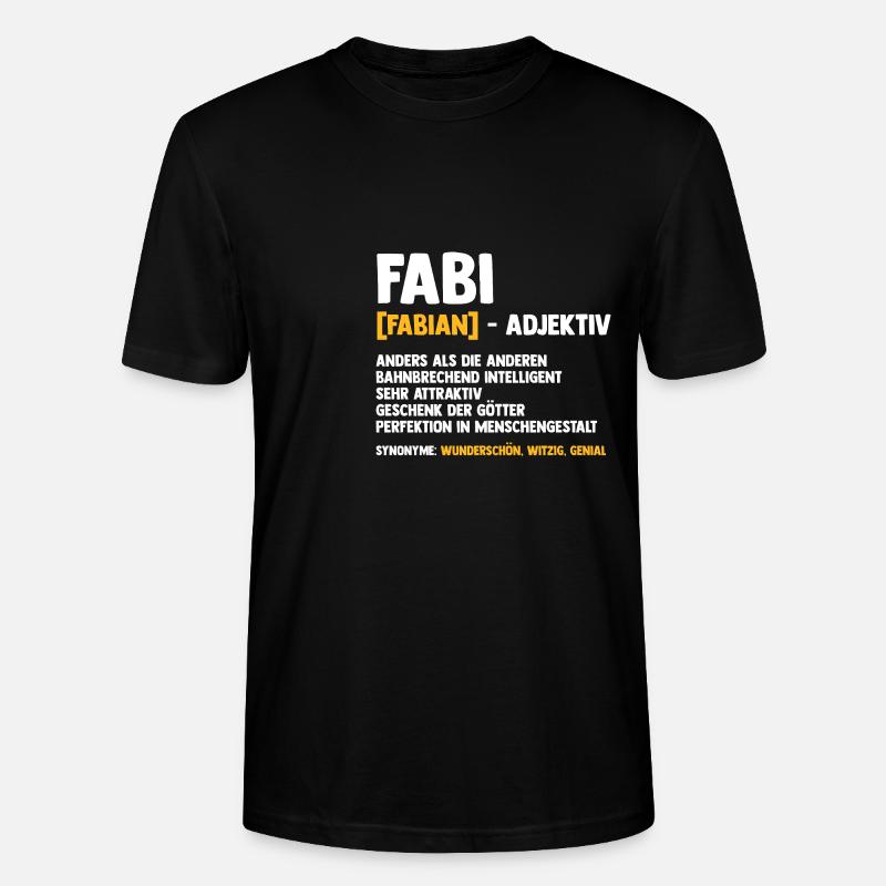 Fabian - Stanley/Stella Unisex Bio-T-Shirt CRAFTER - Schwarz