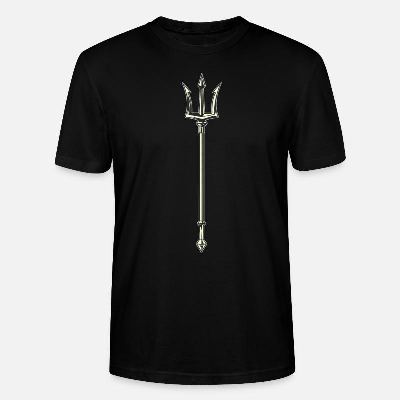 Dreizack Trident - T-shirt bio CRAFTER Stanley Stella Unisexe - noir