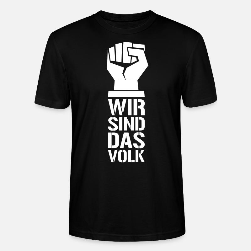 WIR SIND DAS VOLK - Stanley/Stella Unisex Bio-T-Shirt CRAFTER - Schwarz