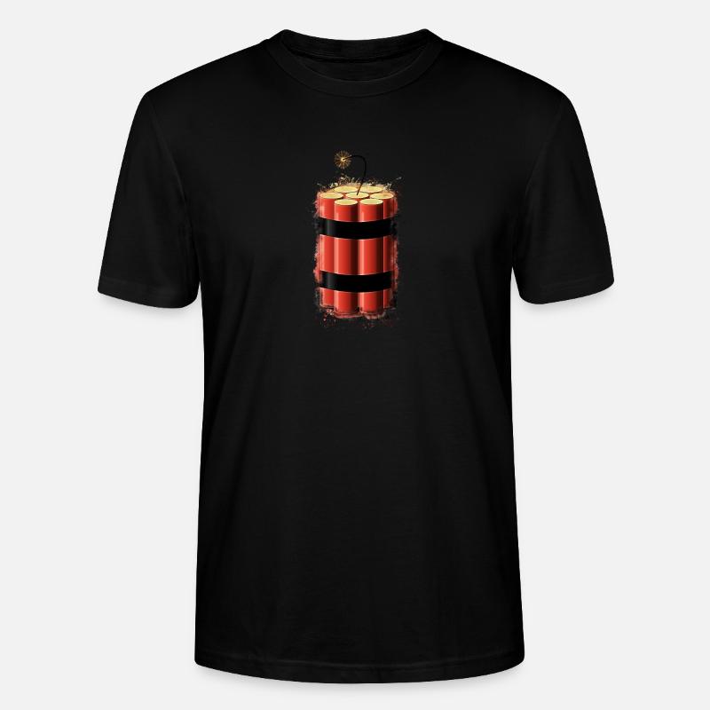 Bombe Dynamit hell glühend - Stanley/Stella Unisex Bio-T-Shirt CRAFTER - Schwarz