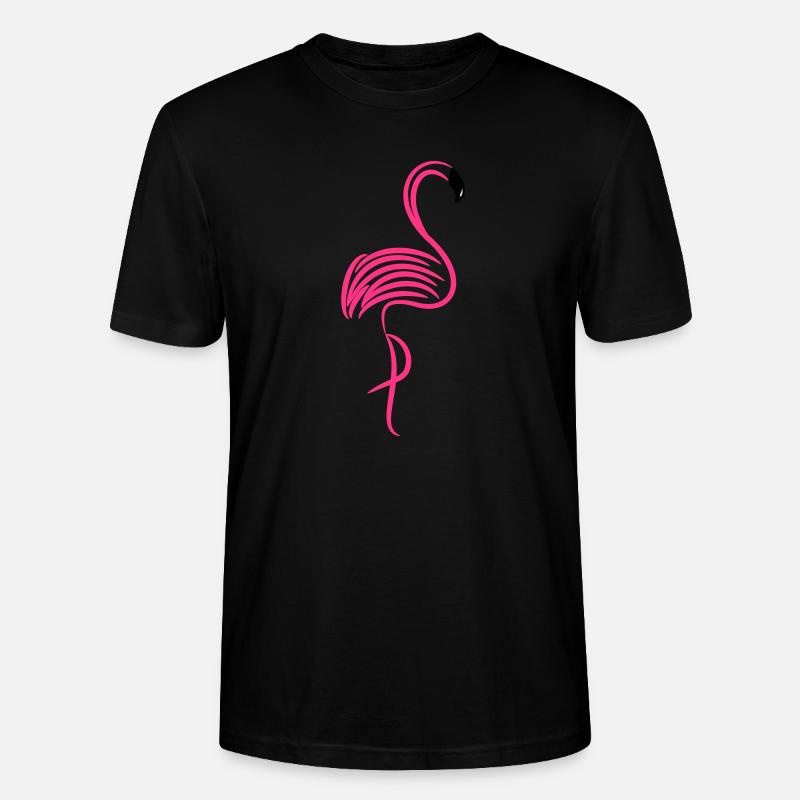 Flamingo Geschenk - Stanley/Stella Unisex Bio-T-Shirt CRAFTER - Schwarz