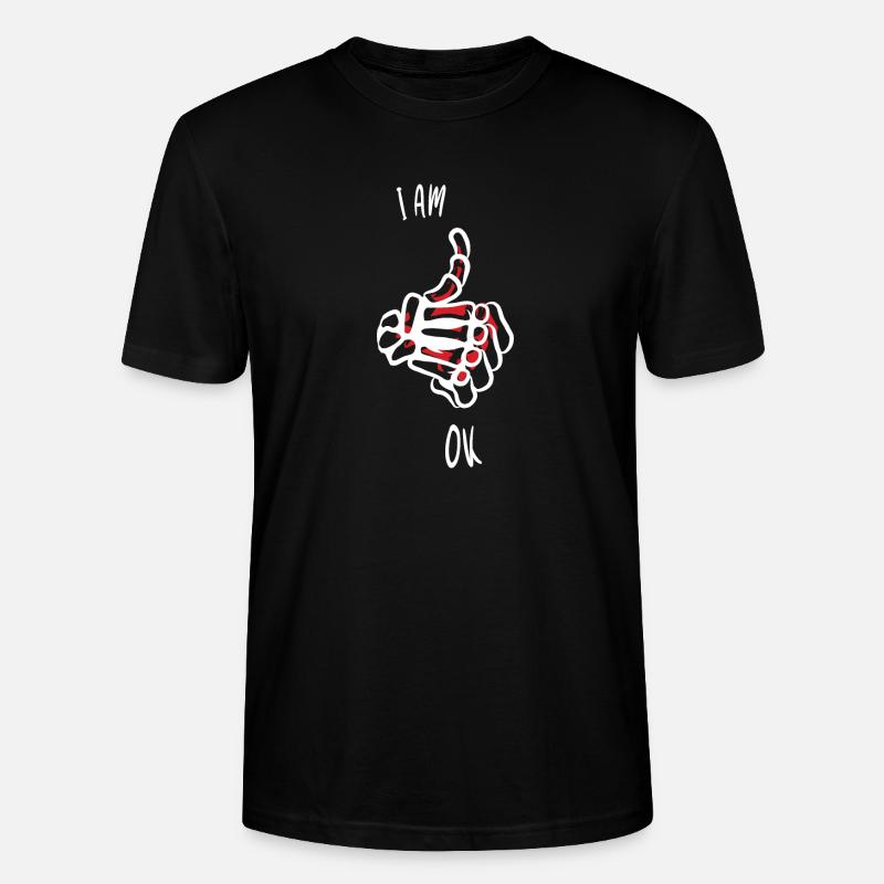 Ich bin Ok - Stanley/Stella Unisex Bio-T-Shirt CRAFTER - Schwarz