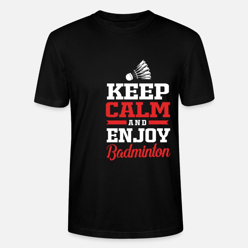 Badminton - Stanley/Stella Unisex Bio-T-Shirt CRAFTER - Schwarz