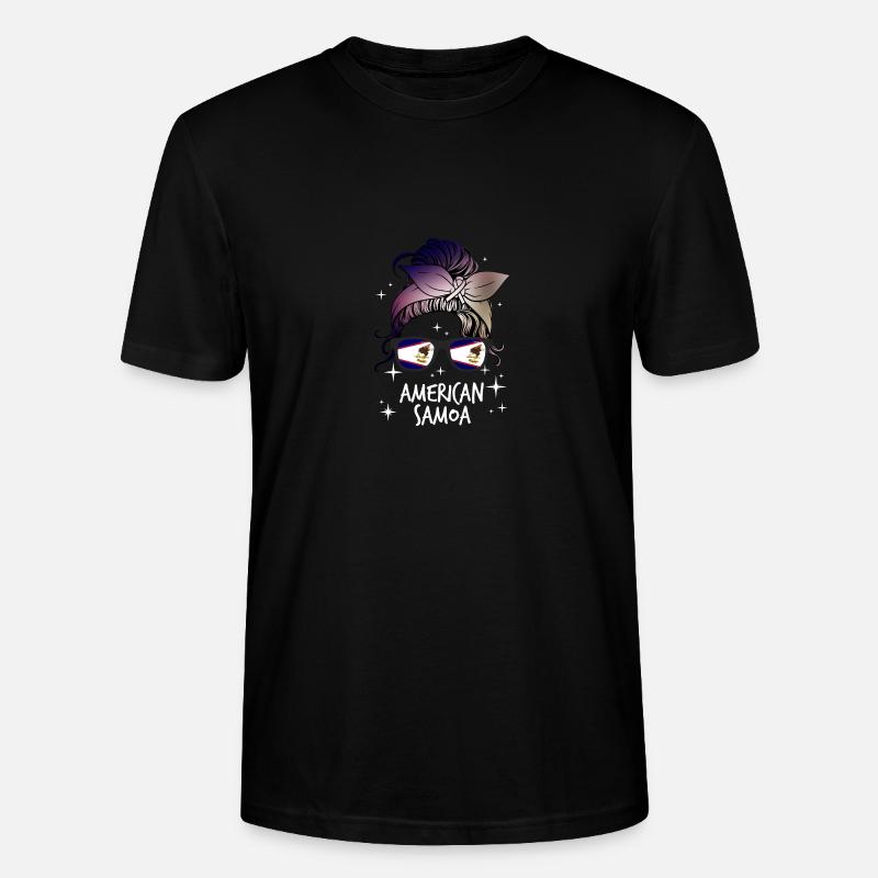Amerikanisch-Samoa - Stanley/Stella Unisex Bio-T-Shirt CRAFTER - Schwarz
