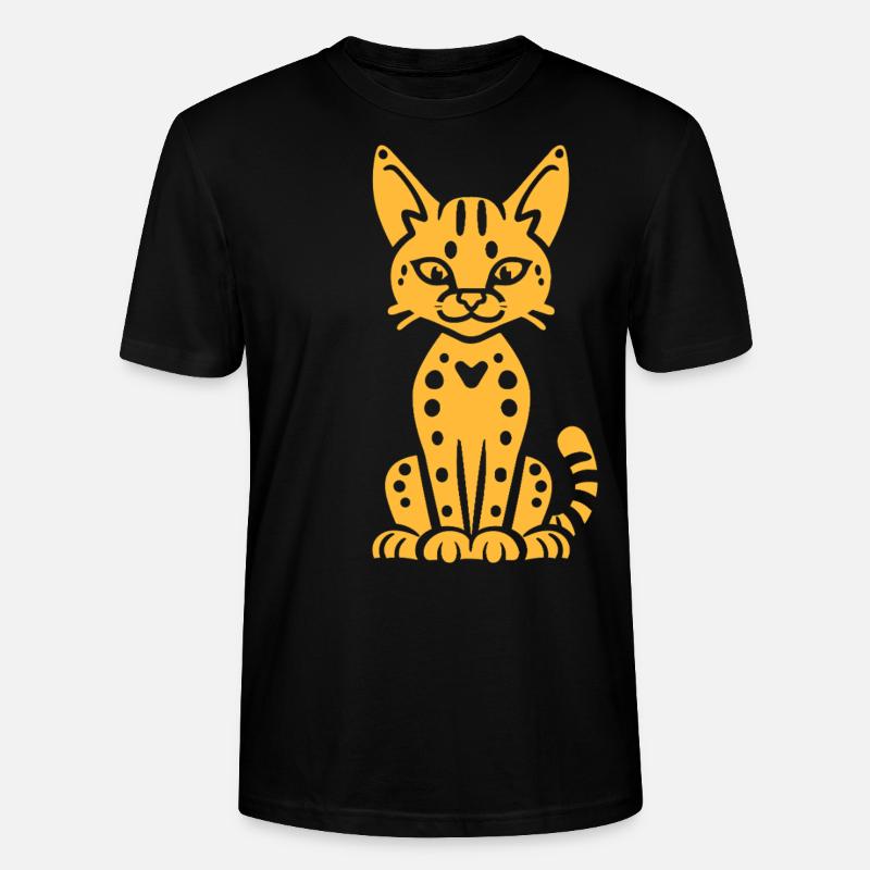Serval - Stanley/Stella Unisex Bio-T-Shirt CRAFTER - Schwarz