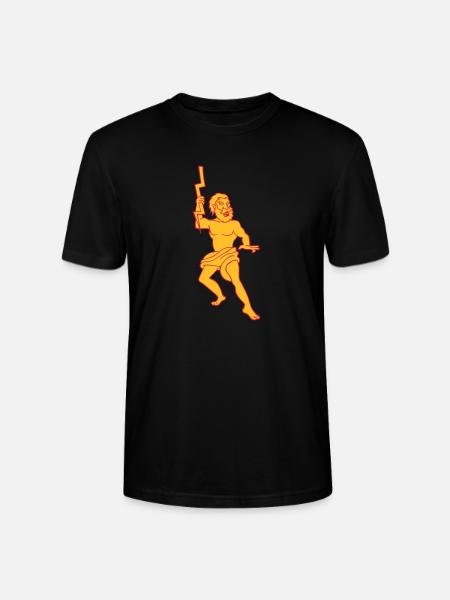 Zeus Jupiter mytologiske gud af græsk Olympus - Stanley Stella CRAFTER unisex økologisk-T-shirt - sort