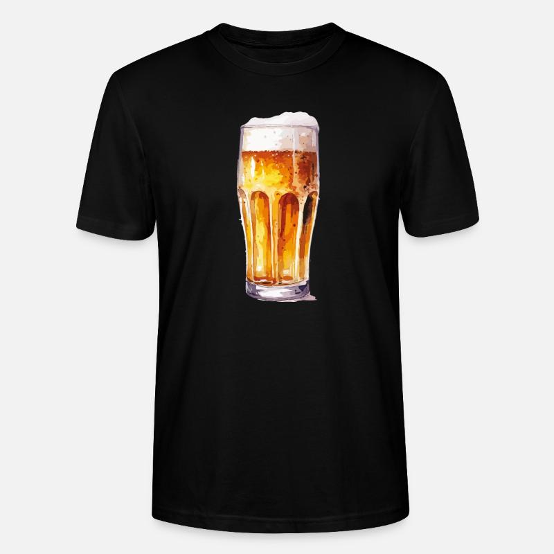 bier - Stanley/Stella Unisex Bio-T-Shirt CRAFTER - Schwarz