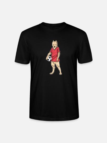 Pitbull Soccer Player Soccer - Stanley/Stella CRAFTER Unisex Organic T-Shirt - black