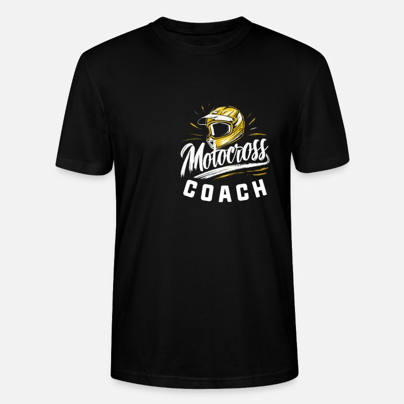 Motocross-Junge Coach - Stanley/Stella Unisex Bio-T-Shirt CRAFTER - Schwarz