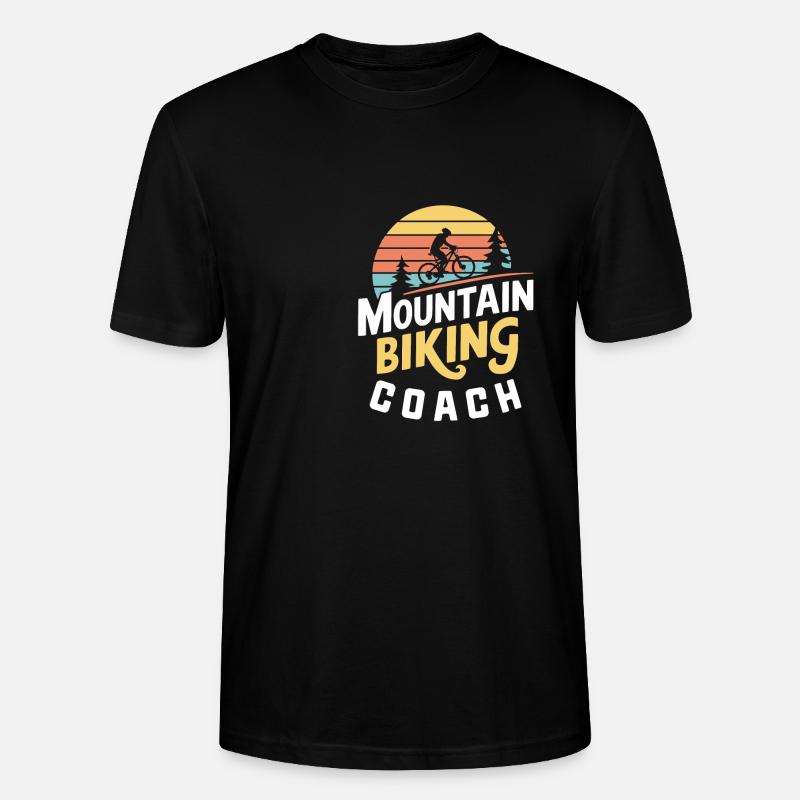 Mountain Biking Retro Coach - Stanley/Stella Unisex Bio-T-Shirt CRAFTER - Schwarz