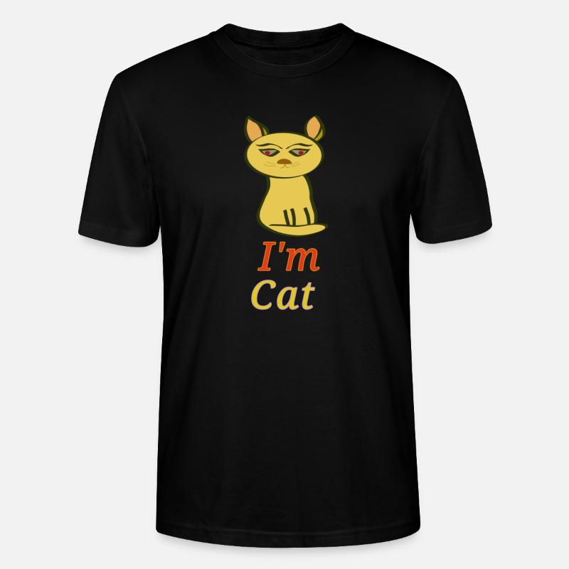 Katze - Stanley/Stella Unisex Bio-T-Shirt CRAFTER - Schwarz