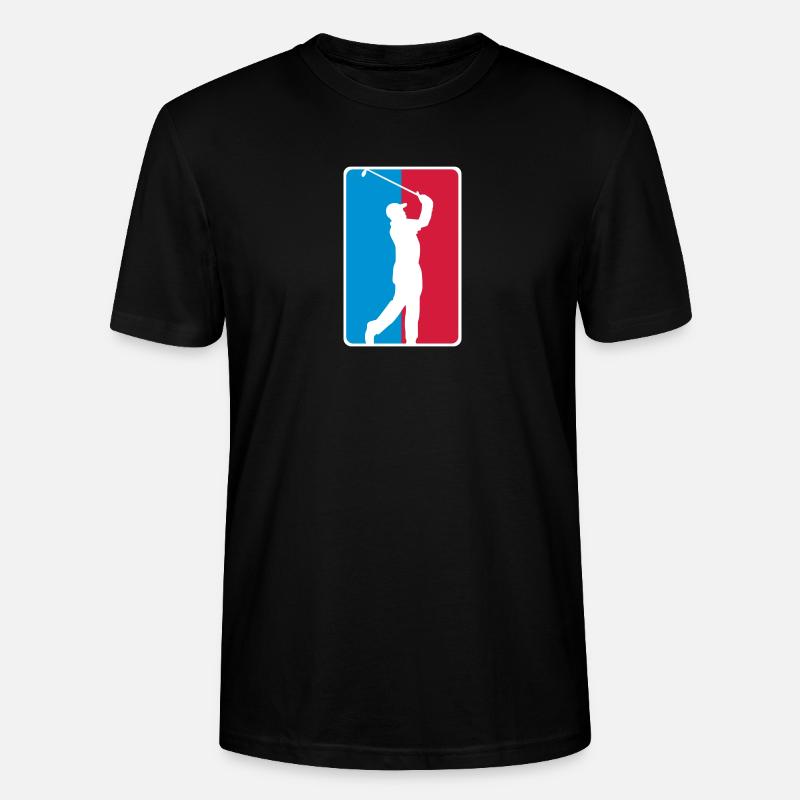 Golf Silhouette Logo - Stanley/Stella CRAFTER Unisex Organic T-Shirt - black