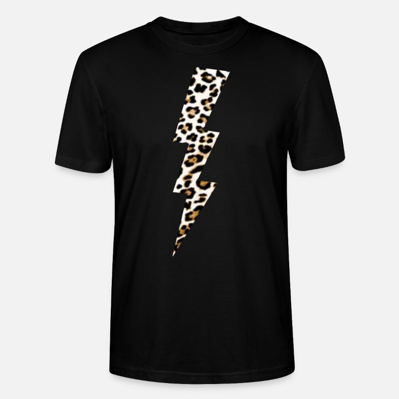 Léopard Flash - T-shirt bio CRAFTER Stanley Stella Unisexe - noir