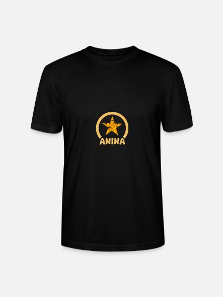 Gift for Anina - Stanley/Stella CRAFTER Unisex Organic T-Shirt - black
