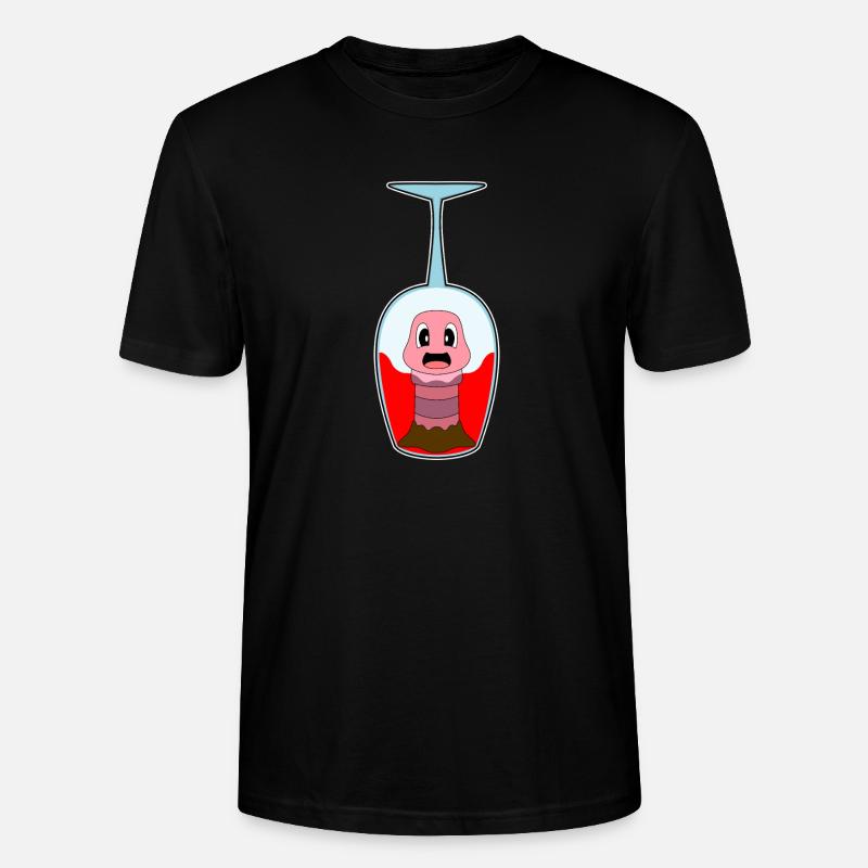 Wurm Rotwein - Stanley/Stella Unisex Bio-T-Shirt CRAFTER - Schwarz