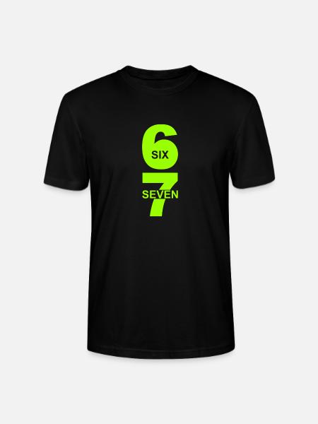 Six Seven - 67 - Meme - Basketball - 6-7 - Stanley/Stella Unisex Bio-T-Shirt CRAFTER - Schwarz