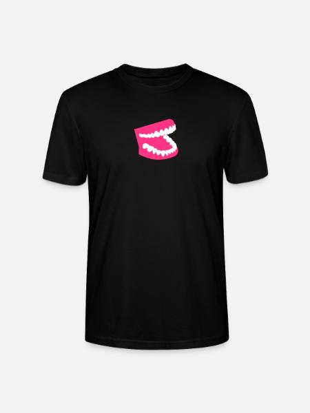 Teeth - Stanley/Stella CRAFTER Unisex Organic T-Shirt - black