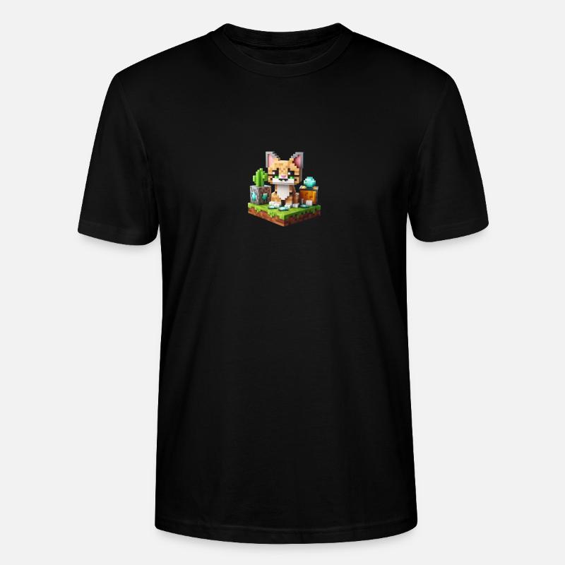 Pixel 4 Chat - Stanley/Stella Unisex Bio-T-Shirt CRAFTER - Schwarz