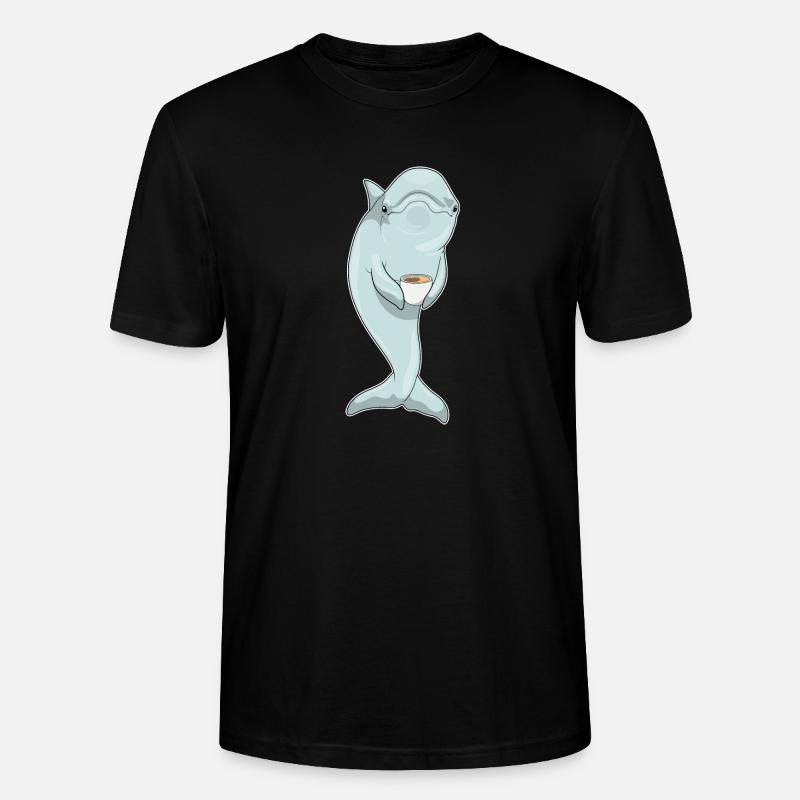 Café Dolphin - T-shirt bio CRAFTER Stanley Stella Unisexe - noir