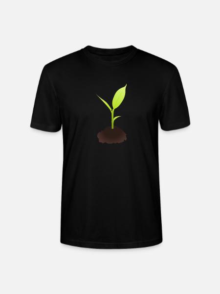 Sprout illustration - Stanley/Stella CRAFTER Unisex Organic T-Shirt - black