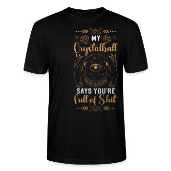 Fortune Teller Future Spiritual - Stanley/Stella CRAFTER Unisex Organic T-Shirt - black - Front - Alina (178cm) & Michal (187cm)