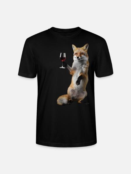 Fuchs Wein - Stanley/Stella Unisex Bio-T-Shirt CRAFTER - Schwarz