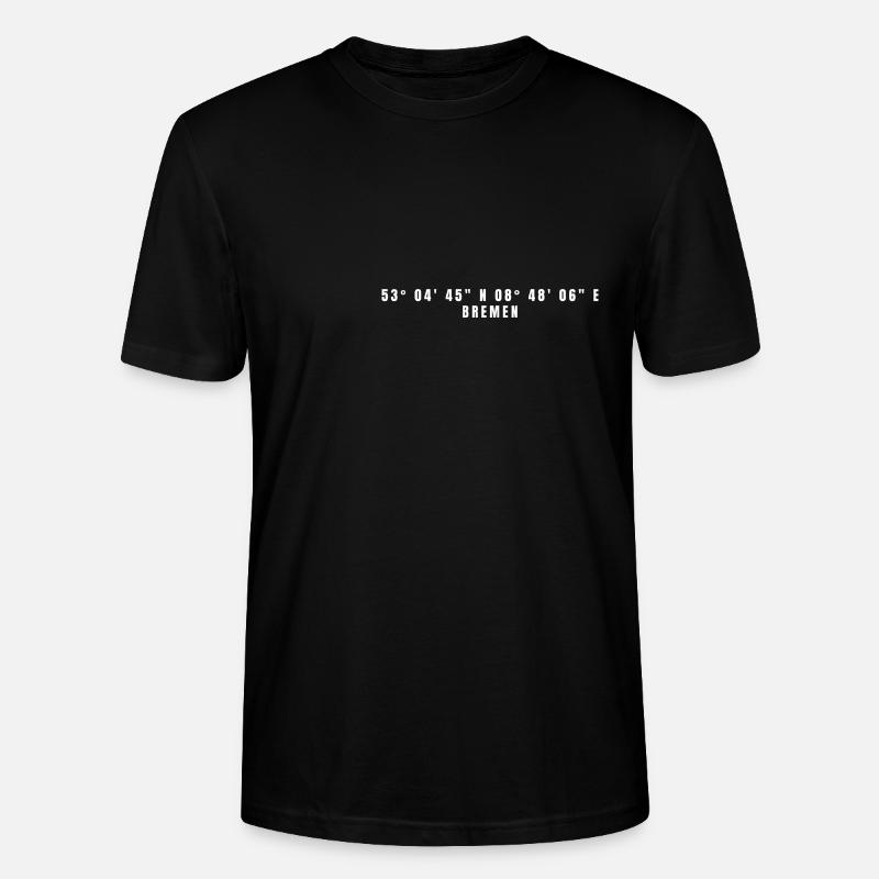 Brême Coordonnées Brême - T-shirt bio CRAFTER Stanley Stella Unisexe - noir