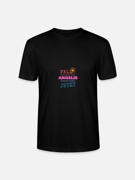 First name Angelie - Stanley/Stella CRAFTER Unisex Organic T-Shirt - black