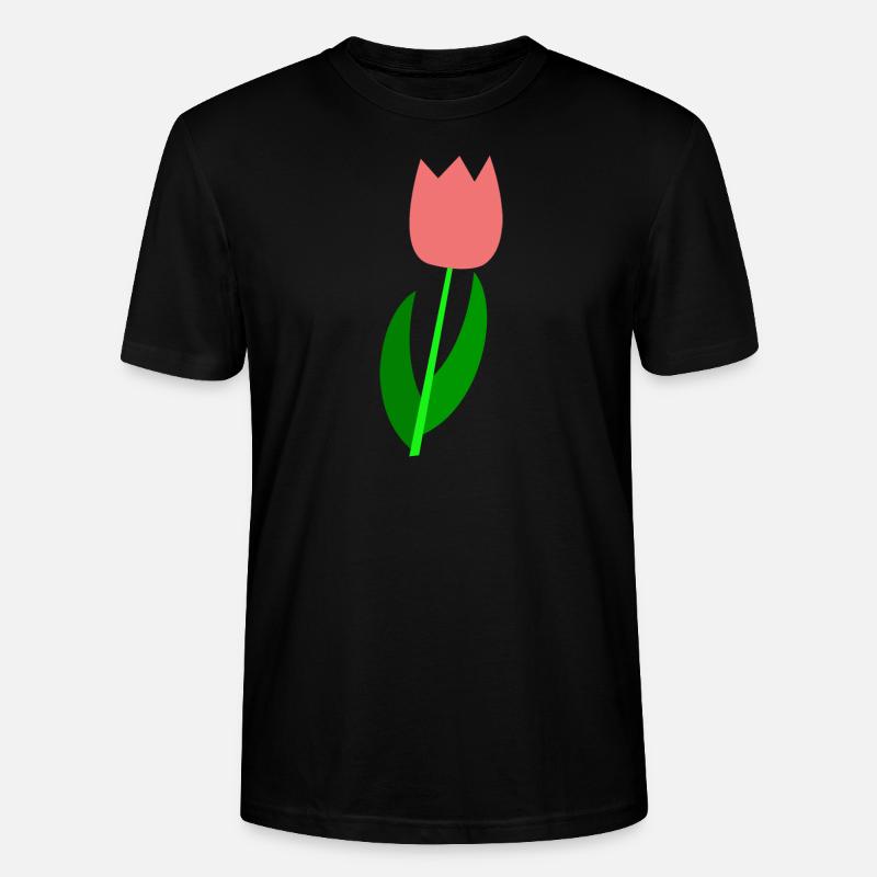 Tulipe Pays-Bas - T-shirt bio CRAFTER Stanley Stella Unisexe - noir