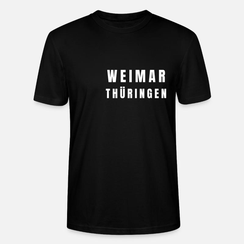 Weimar, Thuringia - Stanley/Stella CRAFTER Unisex Organic T-Shirt - black